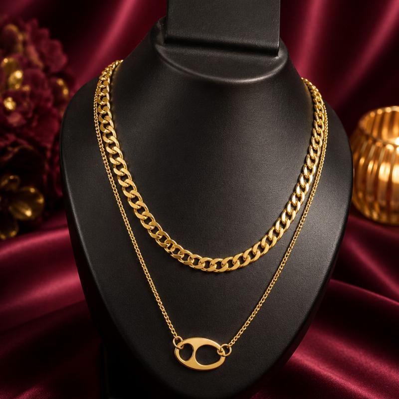 Classic Gold Link Chain Necklace